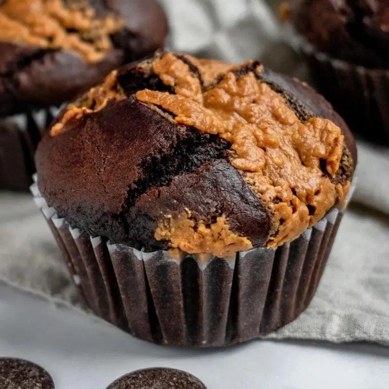 Muffin de Chocolate Mesclado Vegano e sem Glúten